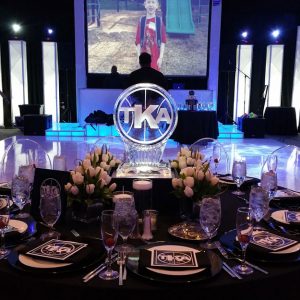 TKA Initials Table Centerpieces