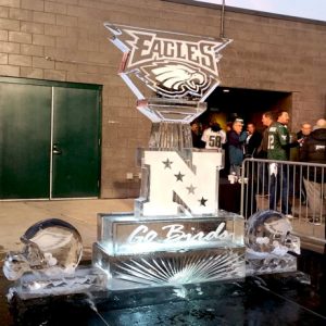 2018 NFC Championship Game Live Ice Carving Exhibition