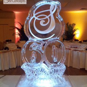 60 with Initial Ice Sculpture