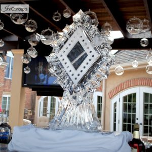 Art Deco Luge Ice Carving