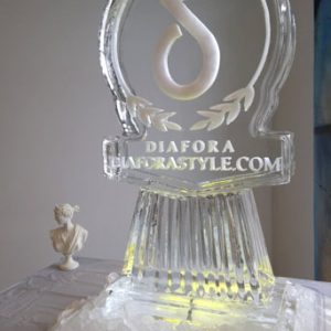Diafora Logo Ice Sculpture