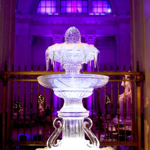 Large Fountain Ice Sculpture Display