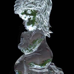 Praying Girl Ice Sculpture
