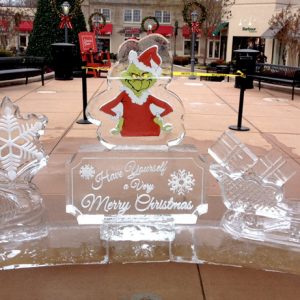 Suburban Square Shopping Center Live Ice Carving Exhibition