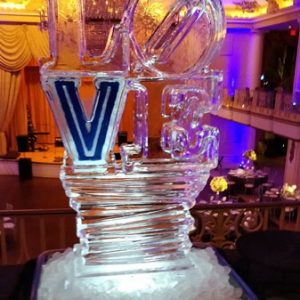 Villanova Love Statue Ice Carving