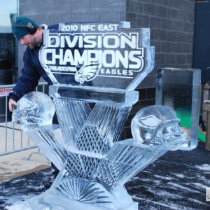 2010 Eagles Playoff Live Ice Carving Exhibition