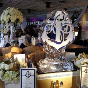 Anchor with Monogram Table Centerpiece