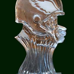 Eagles Luge Ice Carving - 20” x 40”, 1 Block