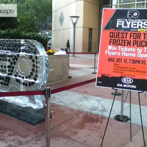 Quest For The Frozen Pucks Flyers Home Opener Promotion - 6 Blocks