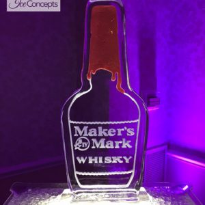 Maker's Mark Brand Campaign Ice Carving - 20” x 40”, 1 Block