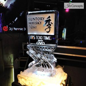 Suntory Whiskey Toki Campaign Ice Carving - 20” x 40”, 1 Block